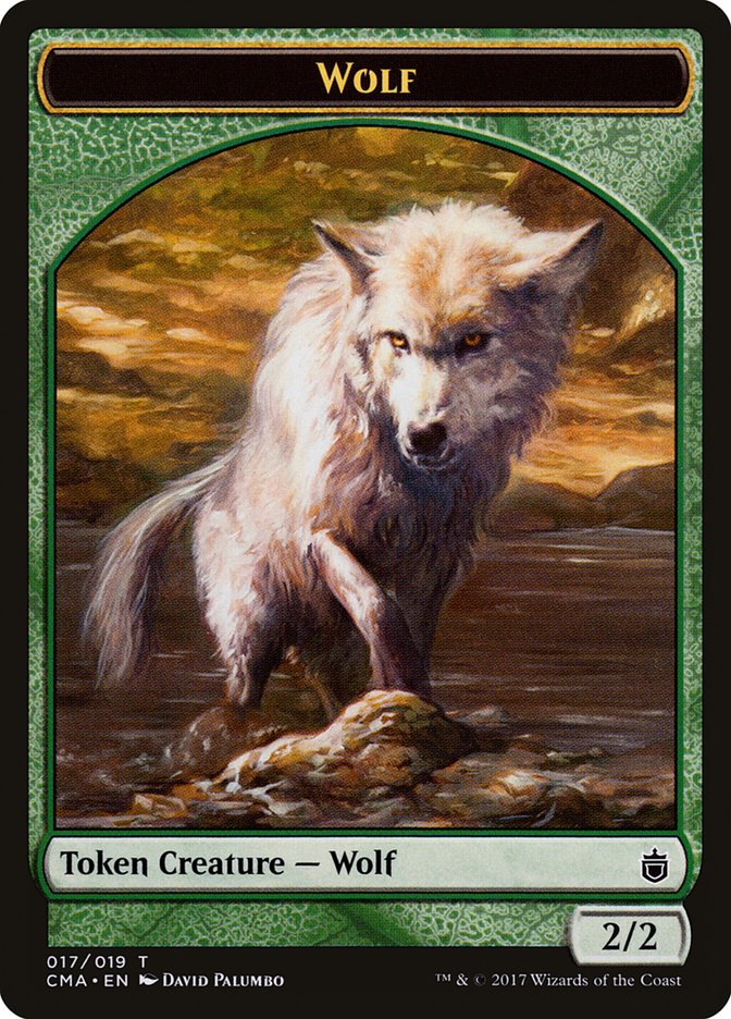 Wolf Token (017/019) [Commander Anthology Tokens] | Silver Goblin