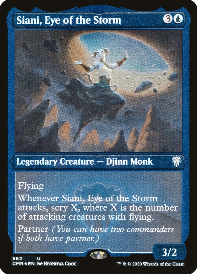Siani, Eye of the Storm (Etched) [Commander Legends] | Silver Goblin