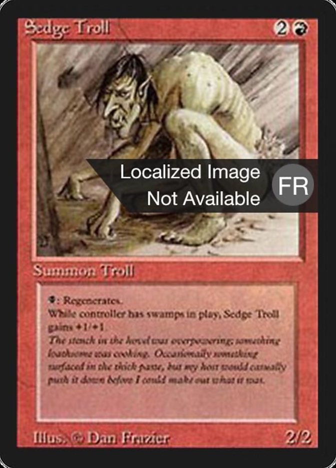 Sedge Troll [Foreign Black Border] | Silver Goblin
