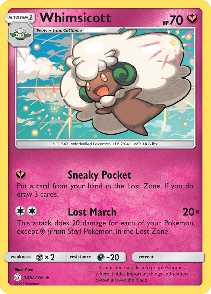 Whimsicott (148/236) [Sun & Moon: Cosmic Eclipse] | Silver Goblin