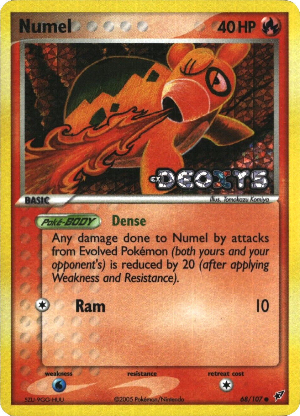 Numel (68/107) (Stamped) [EX: Deoxys] | Silver Goblin