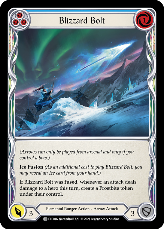 Blizzard Bolt (Blue) [ELE046] (Tales of Aria)  1st Edition Normal | Silver Goblin
