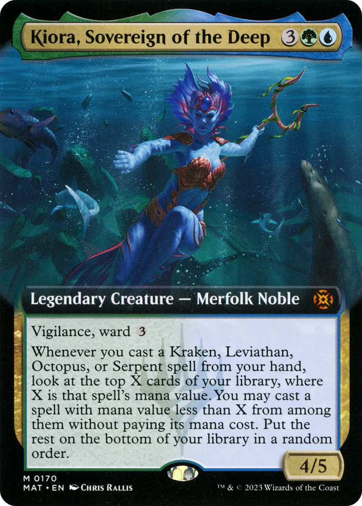 Kiora, Sovereign of the Deep (Extended Art) [March of the Machine: The Aftermath] | Silver Goblin