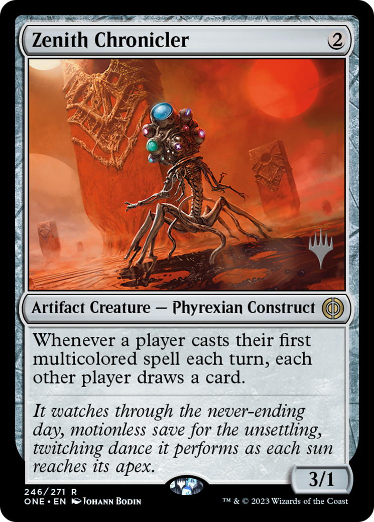 Zenith Chronicler (Promo Pack) [Phyrexia: All Will Be One Promos] | Silver Goblin
