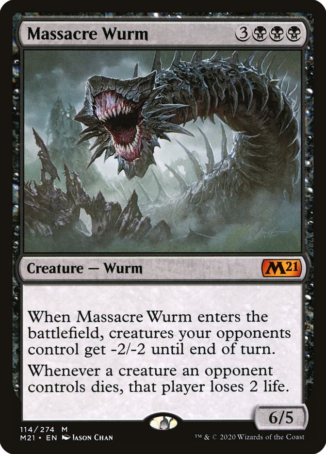 Massacre Wurm [Core Set 2021] | Silver Goblin