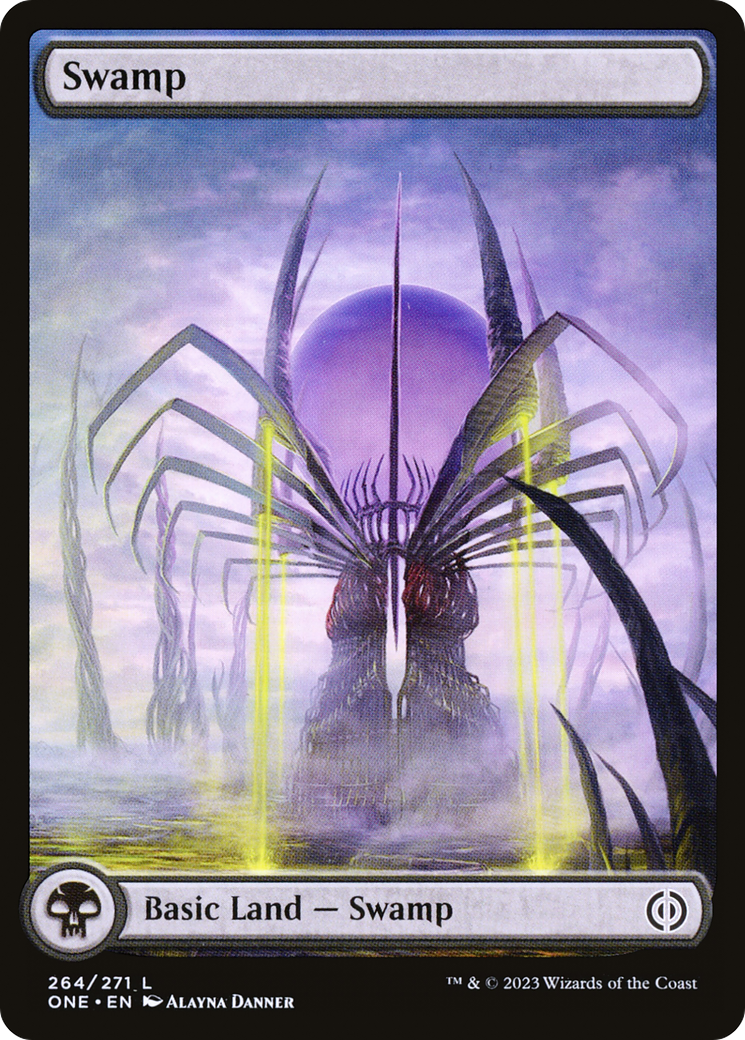 Swamp (264) (Full-Art) [Phyrexia: All Will Be One] | Silver Goblin