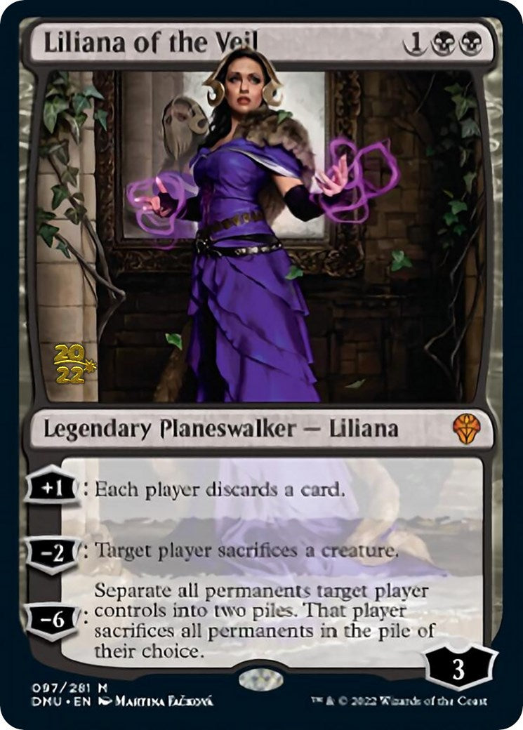 Liliana of the Veil [Dominaria United Prerelease Promos] | Silver Goblin