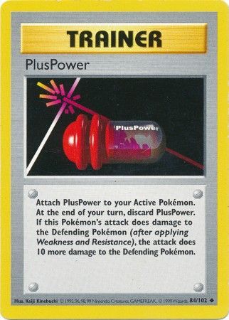 PlusPower (84/102) [Base Set Shadowless Unlimited] | Silver Goblin