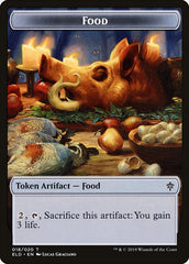 Dwarf // Food (18) Double-Sided Token [Throne of Eldraine Tokens] | Silver Goblin