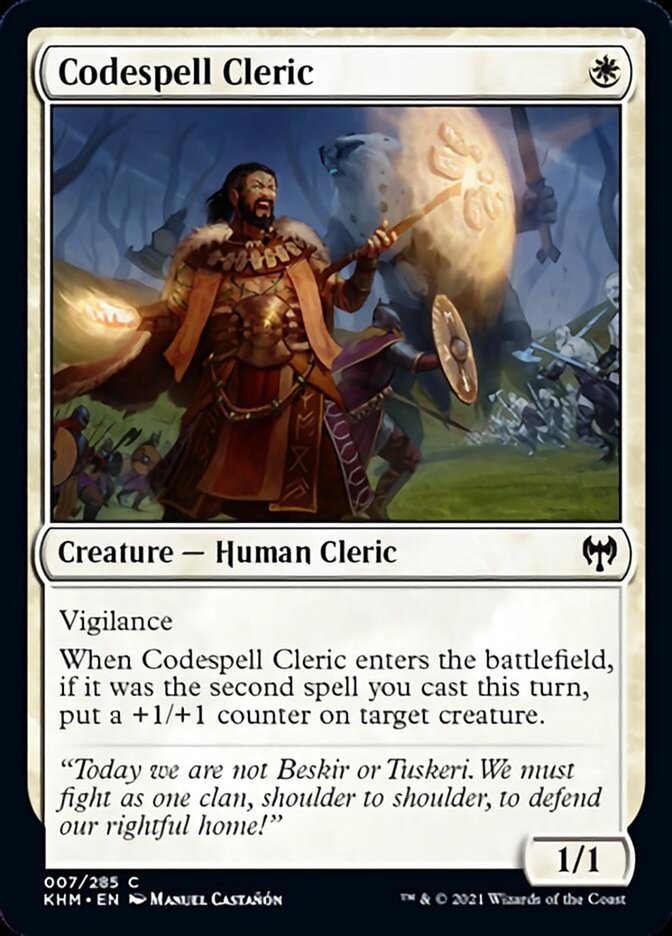 Codespell Cleric [Kaldheim] | Silver Goblin