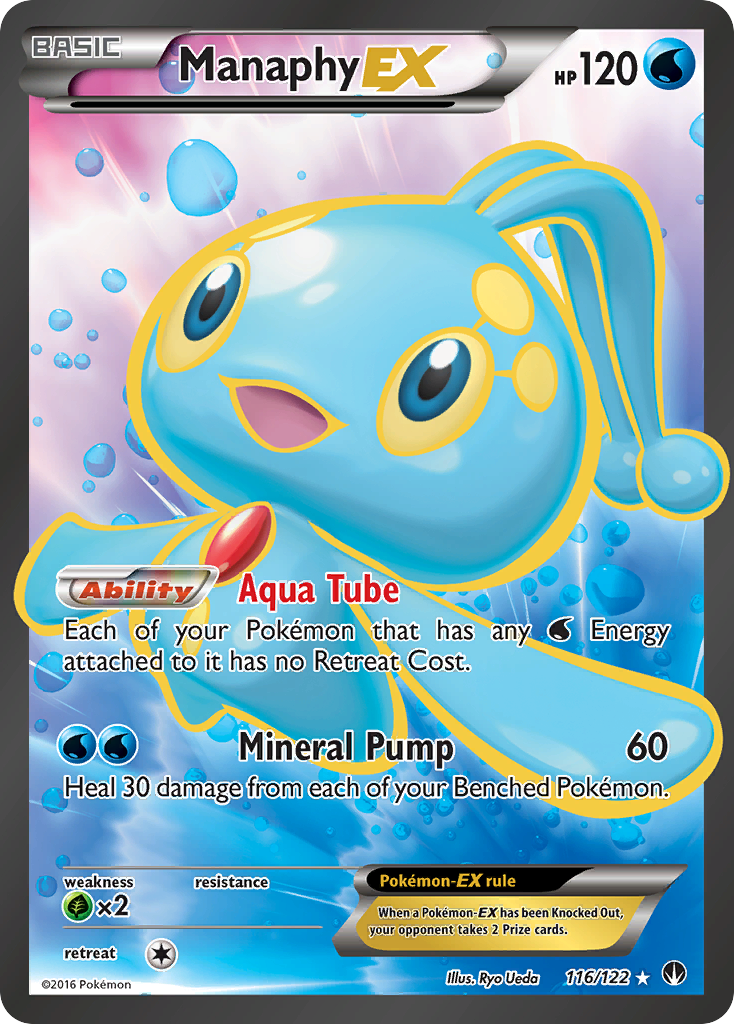 Manaphy EX (116/122) [XY: BREAKpoint] | Silver Goblin