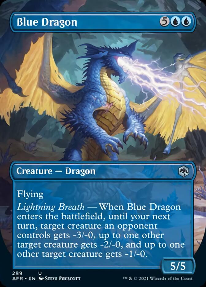 Blue Dragon (Borderless Alternate Art) [Dungeons & Dragons: Adventures in the Forgotten Realms] | Silver Goblin