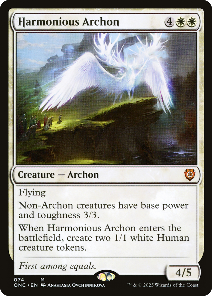 Harmonious Archon [Phyrexia: All Will Be One Commander] | Silver Goblin
