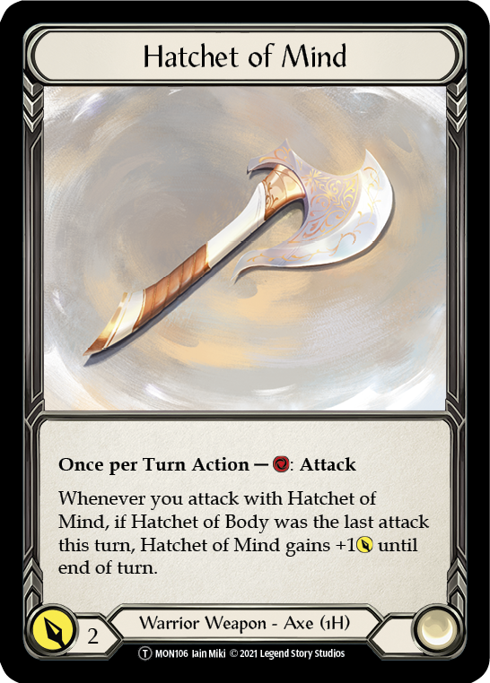 Hatchet of Mind [U-MON106] Unlimited Edition Normal | Silver Goblin