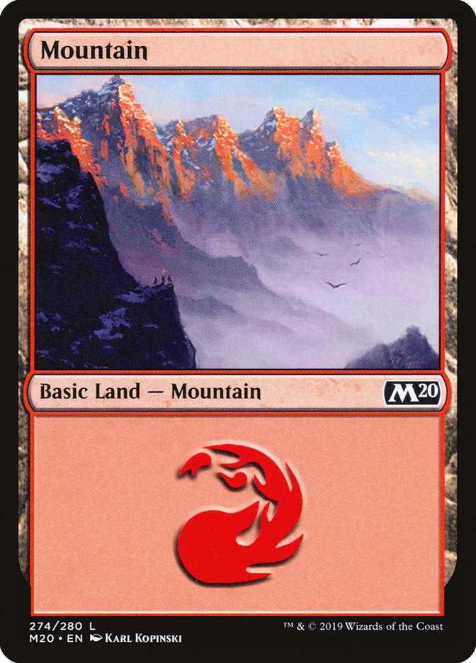 Mountain (274) [Core Set 2020] | Silver Goblin