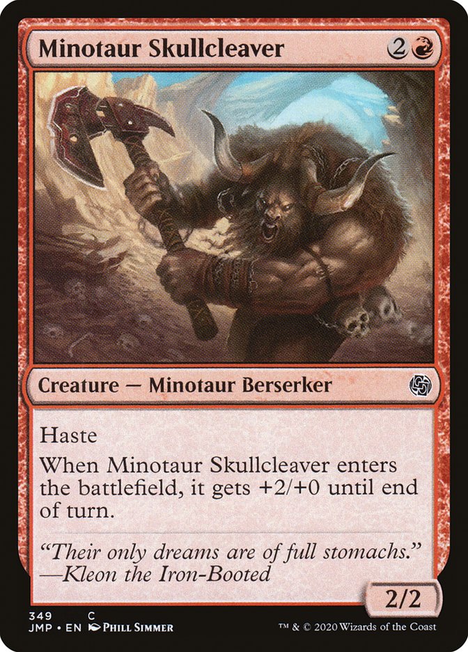 Minotaur Skullcleaver [Jumpstart] | Silver Goblin