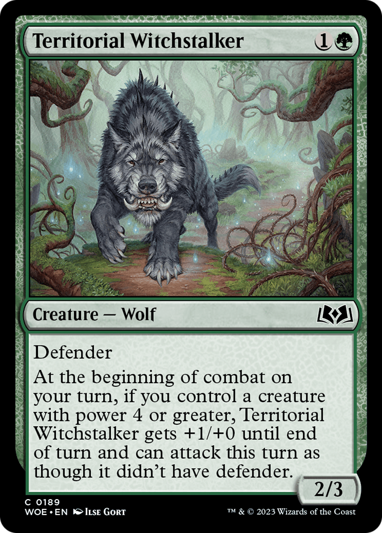 Territorial Witchstalker [Wilds of Eldraine] | Silver Goblin