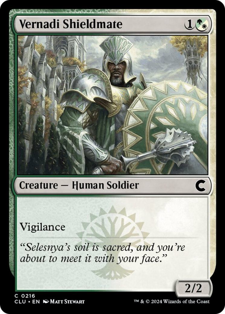 Vernadi Shieldmate [Ravnica: Clue Edition] | Silver Goblin