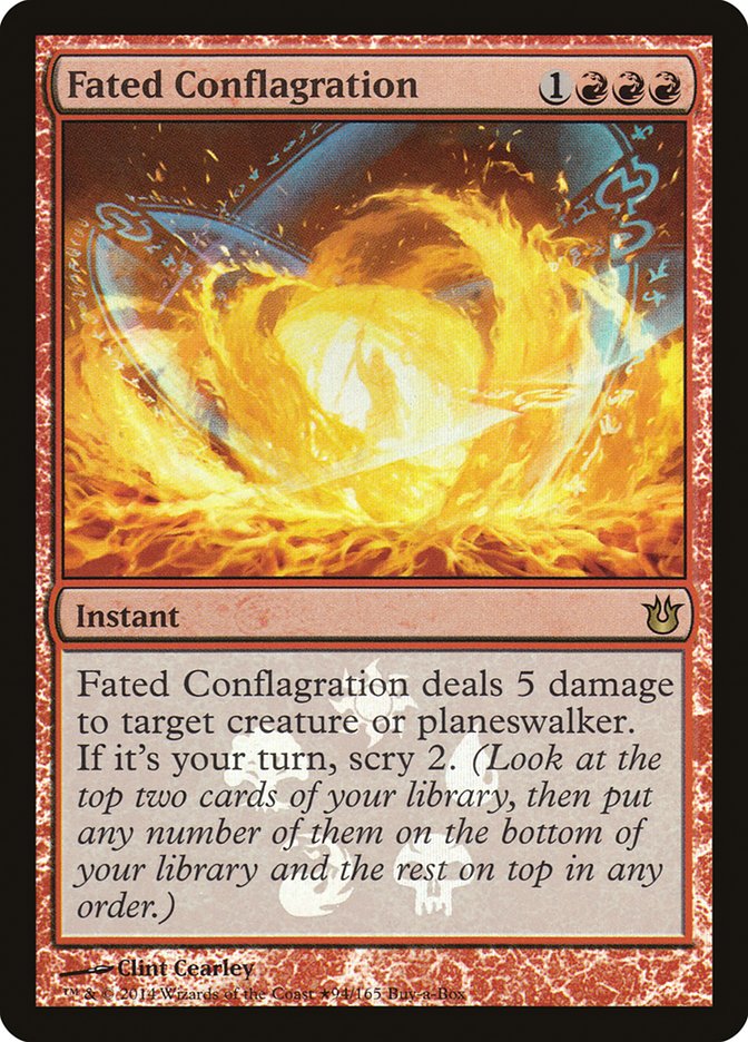 Fated Conflagration (Buy-A-Box) [Born of the Gods Promos] | Silver Goblin
