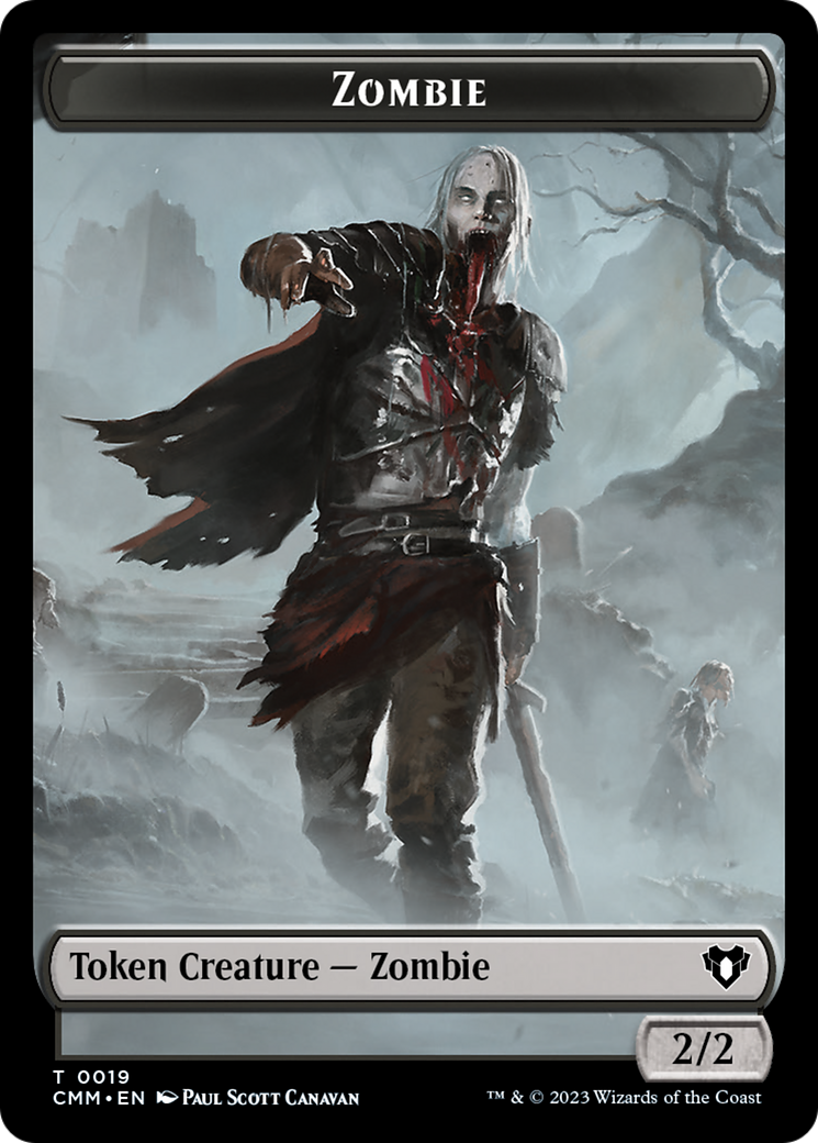 Zombie Token (19) [Commander Masters Tokens] | Silver Goblin