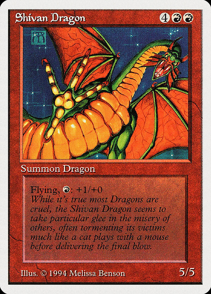 Shivan Dragon [Summer Magic / Edgar] | Silver Goblin
