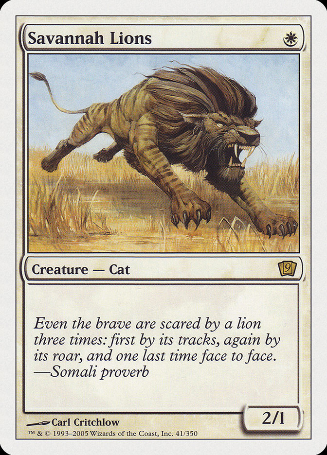 Savannah Lions [Ninth Edition] | Silver Goblin