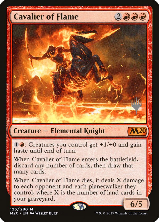 Cavalier of Flame (Promo Pack) [Core Set 2020 Promos] | Silver Goblin