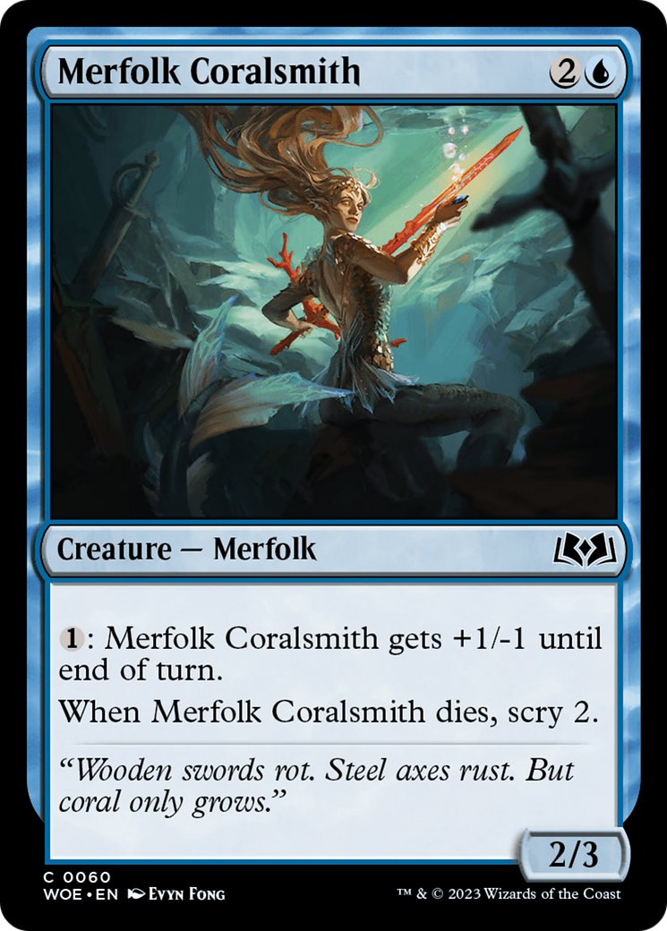 Merfolk Coralsmith [Wilds of Eldraine] | Silver Goblin