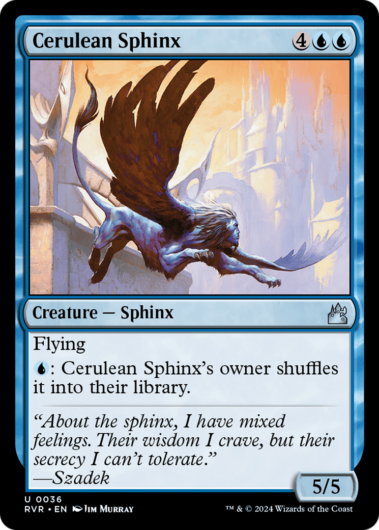 Cerulean Sphinx [Ravnica Remastered] | Silver Goblin