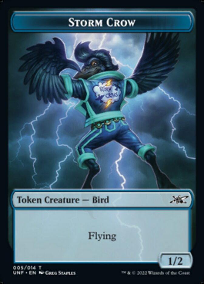 Storm Crow Token [Unfinity Tokens] | Silver Goblin