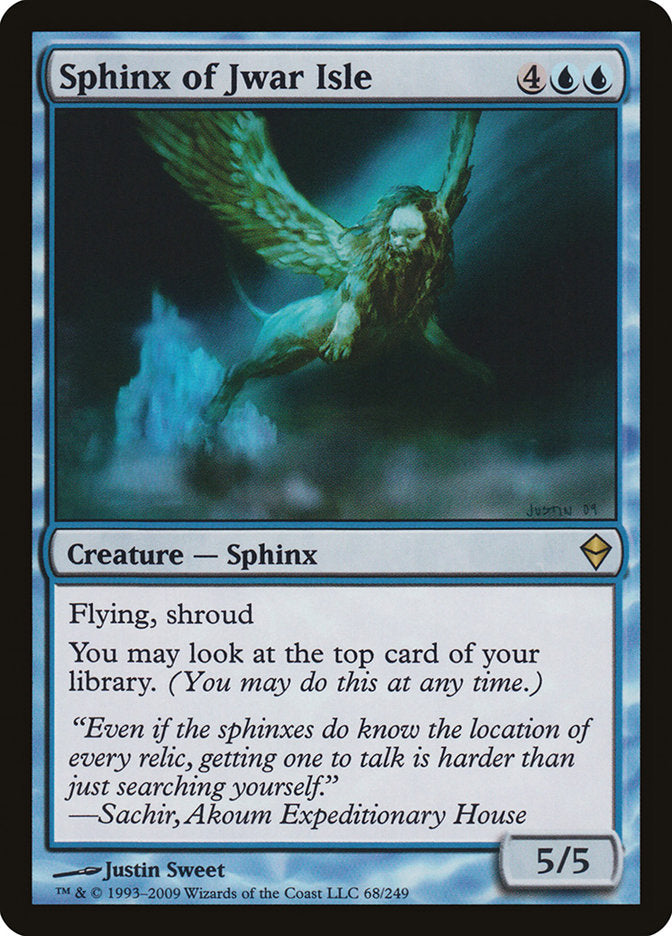 Sphinx of Jwar Isle [Zendikar] | Silver Goblin
