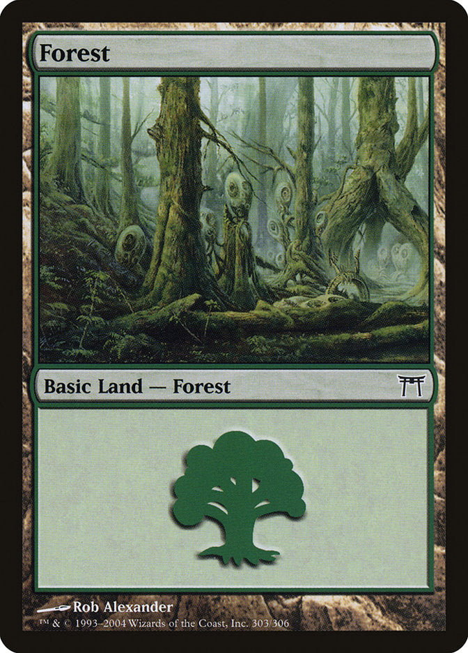 Forest (303) [Champions of Kamigawa] | Silver Goblin