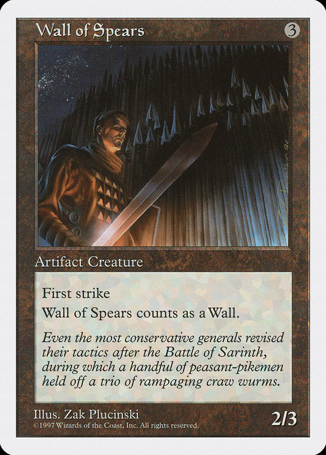 Wall of Spears [Fifth Edition] | Silver Goblin