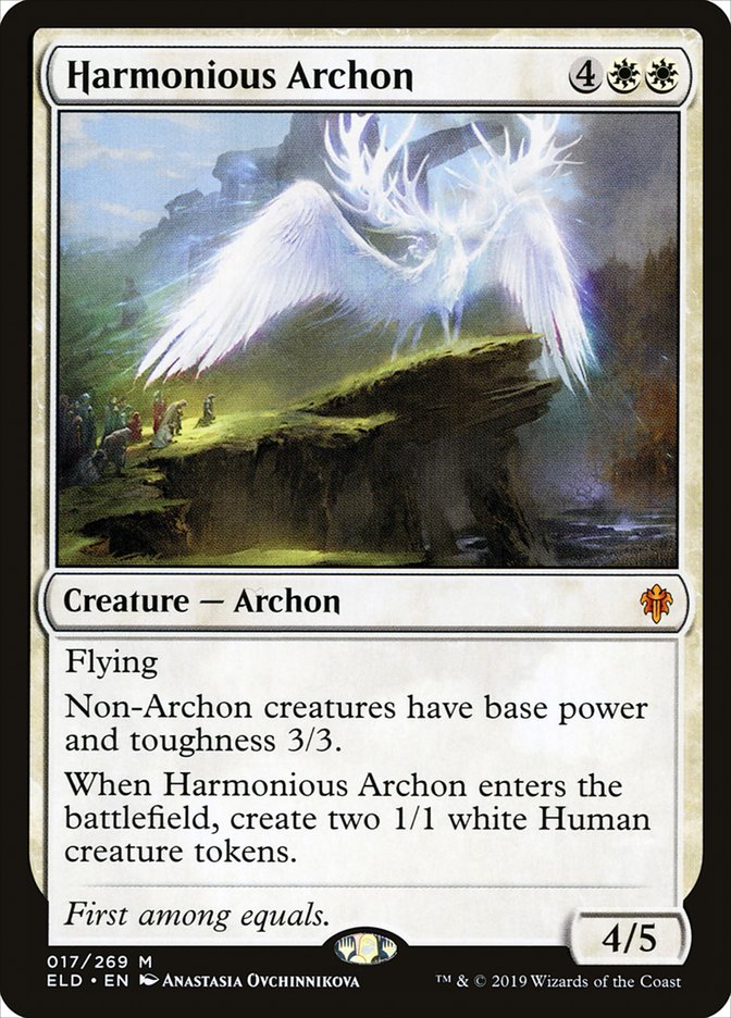 Harmonious Archon [Throne of Eldraine] | Silver Goblin