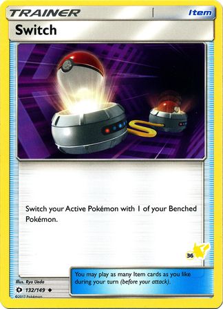 Switch (132/149) (Pikachu Stamp #36) [Battle Academy 2020] | Silver Goblin