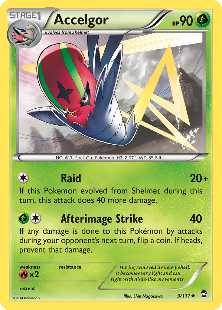 Accelgor (9/111) [XY: Furious Fists] | Silver Goblin