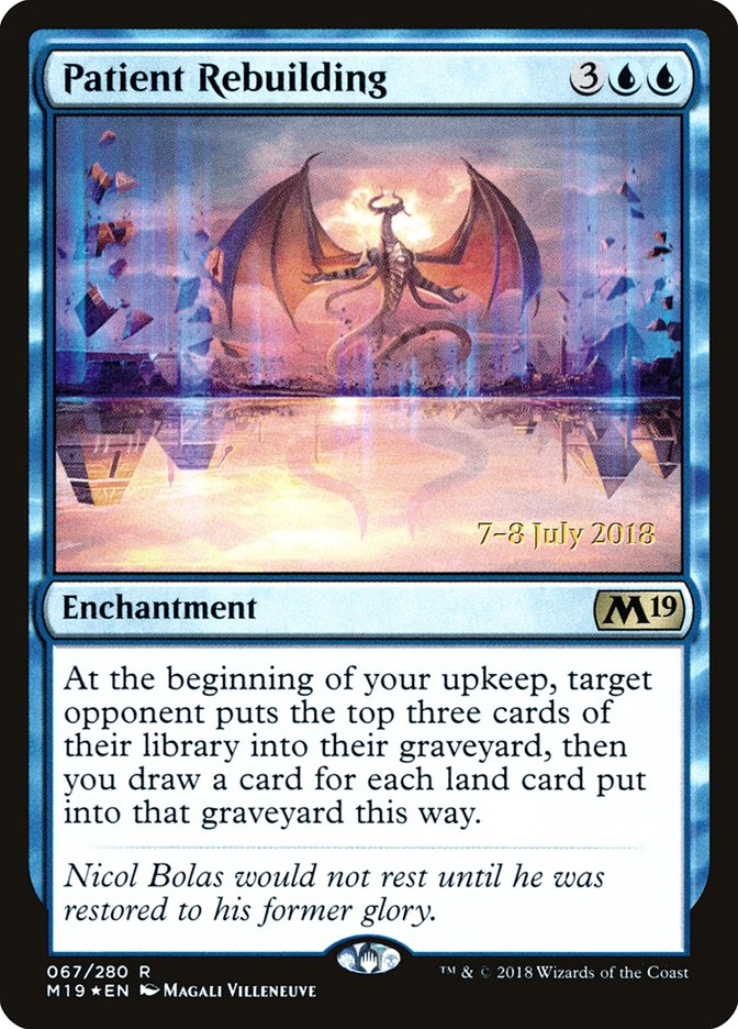 Patient Rebuilding [Core Set 2019 Prerelease Promos] | Silver Goblin