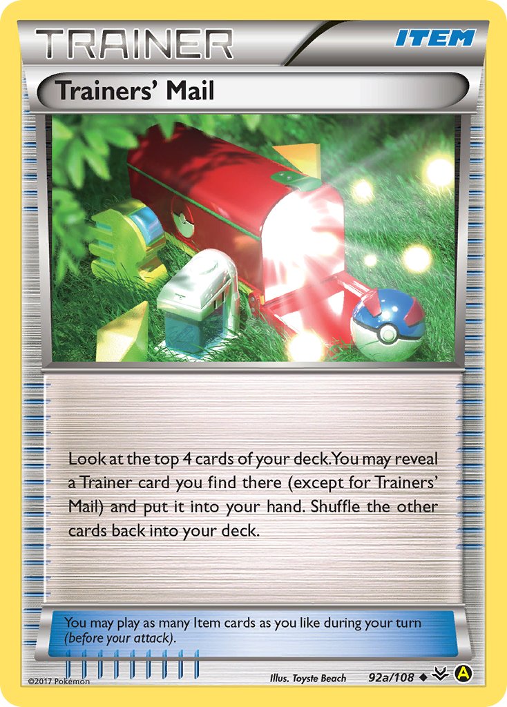 Trainers Mail (92a/108) [Alternate Art Promos] | Silver Goblin