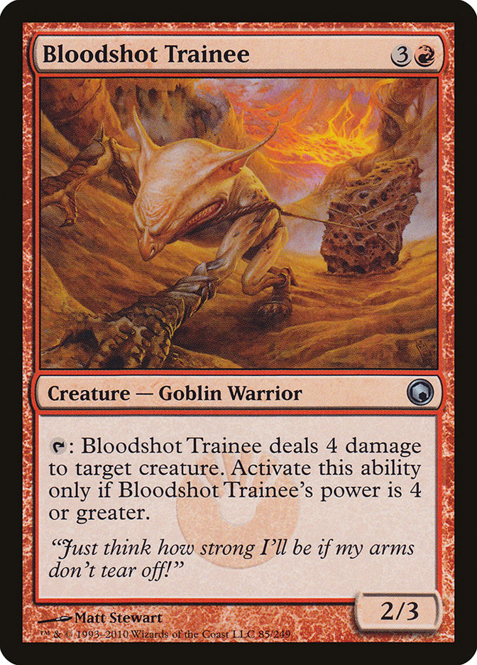Bloodshot Trainee [Scars of Mirrodin] | Silver Goblin
