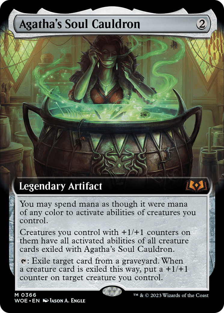 Agatha's Soul Cauldron (Extended Art) [Wilds of Eldraine] | Silver Goblin