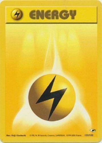 Lightning Energy (130/132) [Gym Heroes Unlimited] | Silver Goblin