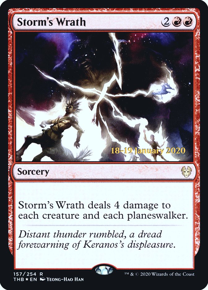 Storm's Wrath [Theros Beyond Death Prerelease Promos] | Silver Goblin
