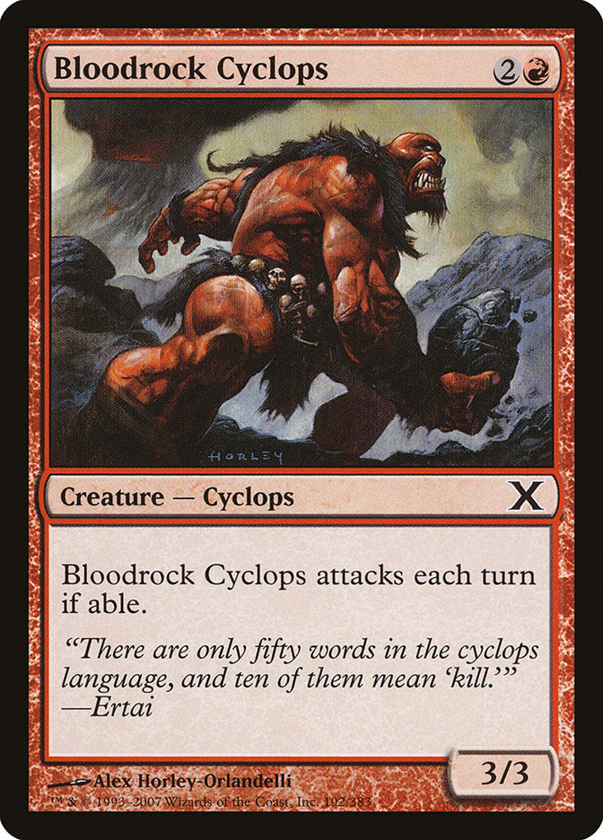 Bloodrock Cyclops [Tenth Edition] | Silver Goblin