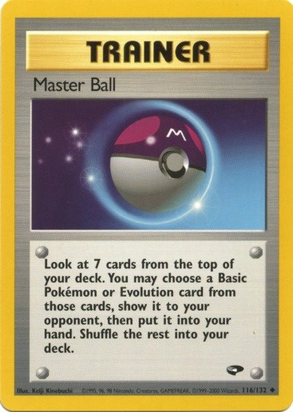 Master Ball (116/132) [Gym Challenge Unlimited] | Silver Goblin