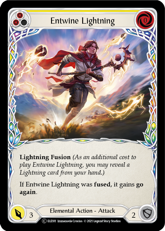 Entwine Lightning (Yellow) [U-ELE101] (Tales of Aria Unlimited)  Unlimited Rainbow Foil | Silver Goblin