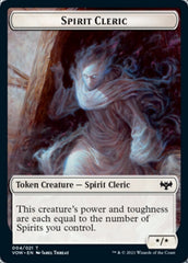 Zombie (008) // Spirit Cleric Double-Sided Token [Innistrad: Crimson Vow Tokens] | Silver Goblin
