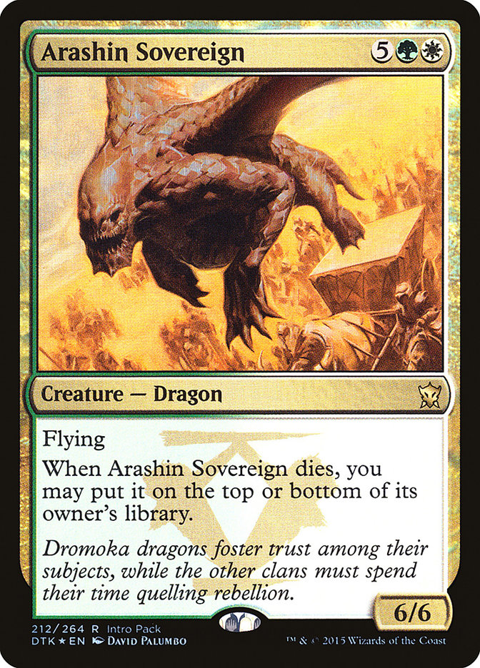 Arashin Sovereign (Intro Pack) [Dragons of Tarkir Promos] | Silver Goblin
