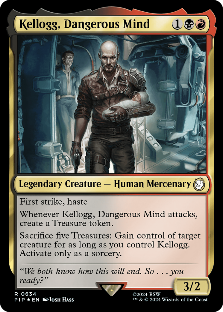 Kellogg, Dangerous Mind (Surge Foil) [Fallout] | Silver Goblin