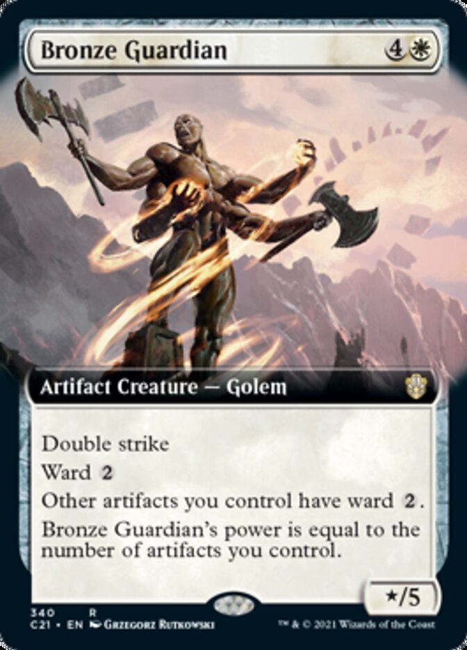 Bronze Guardian (Extended Art) [Commander 2021] | Silver Goblin