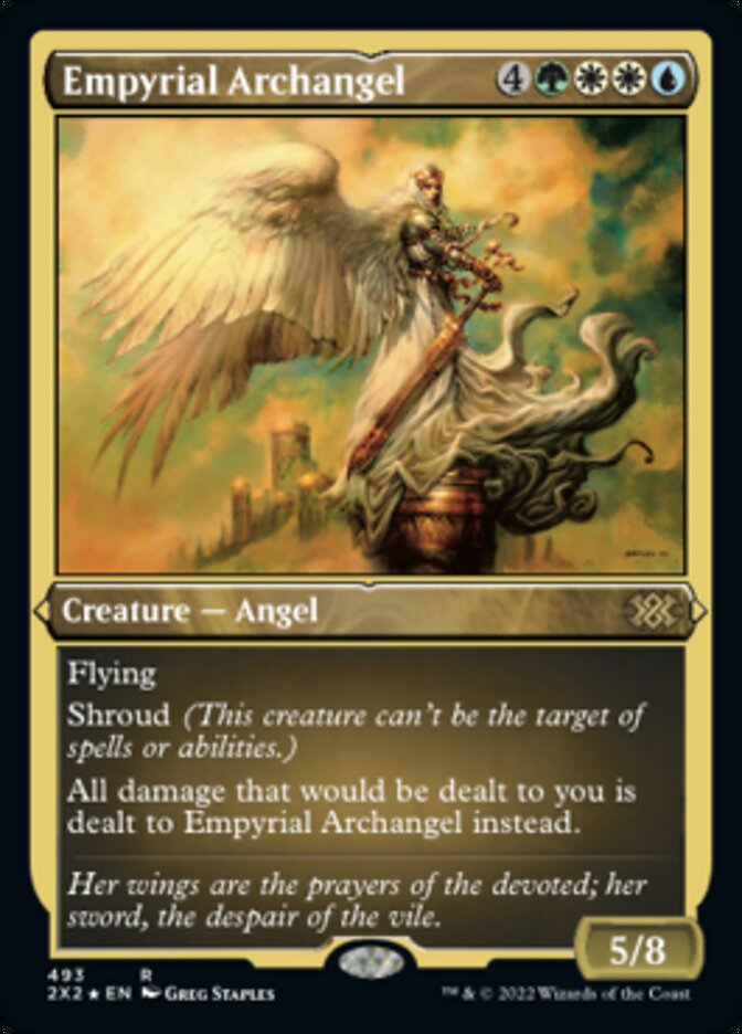 Empyrial Archangel (Foil Etched) [Double Masters 2022] | Silver Goblin